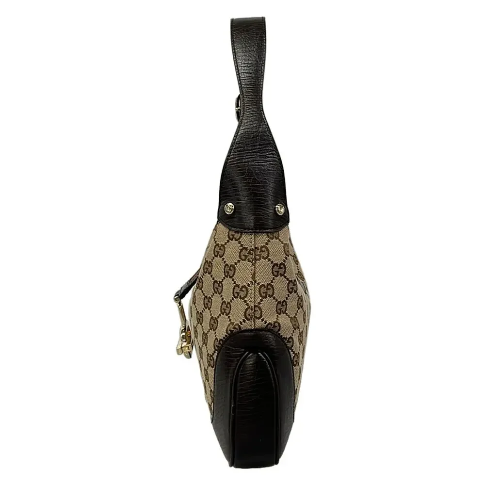 Gucci GG/Sherry (Web) Shoulder Bag 130779 Dark Brown Beige Multi Jacquard